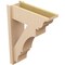 Ekena Millwork 8-in W x 22-in D x 30-in H Balboa Trad Rough Cedar Woodgrain TimberThane Outlooker, Primed Tan OUTUR080X22X30BOA04RCPR - alternate 4